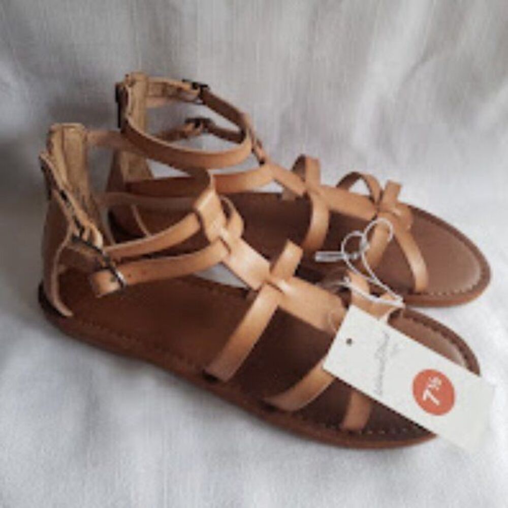 Universal Thread Alva Gladiator Sandals - Tan - Womens 7.5 - NEW